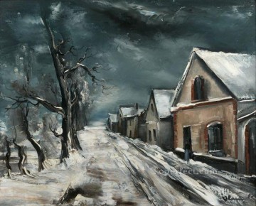 モーリス・ド・ヴラマンク Painting - 雪の風景 モーリス・ド・ヴラマンク